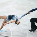 Pavlova Maria és Sviatchenko Alexei a műkorcsolya Európa-bajnokságon.