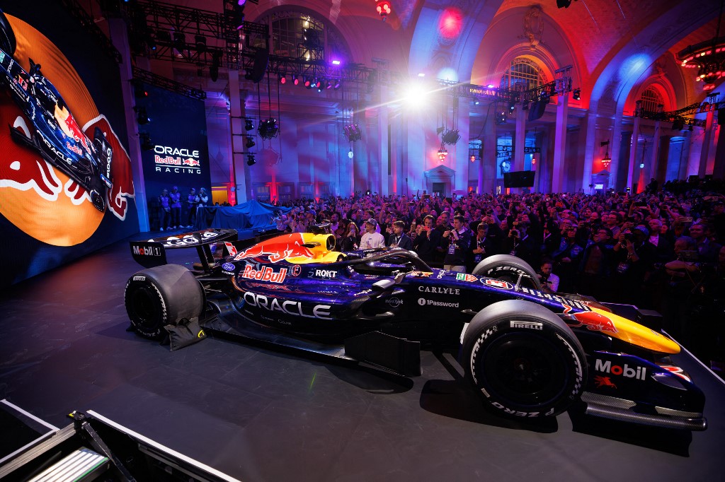 A Red Bull és Racing Bulls bemutatója Detroitban.
