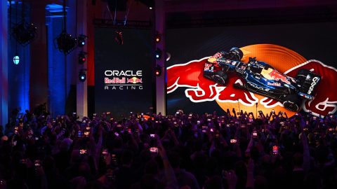 A Forma-1-es Red Bull bemutatója Detroitban.