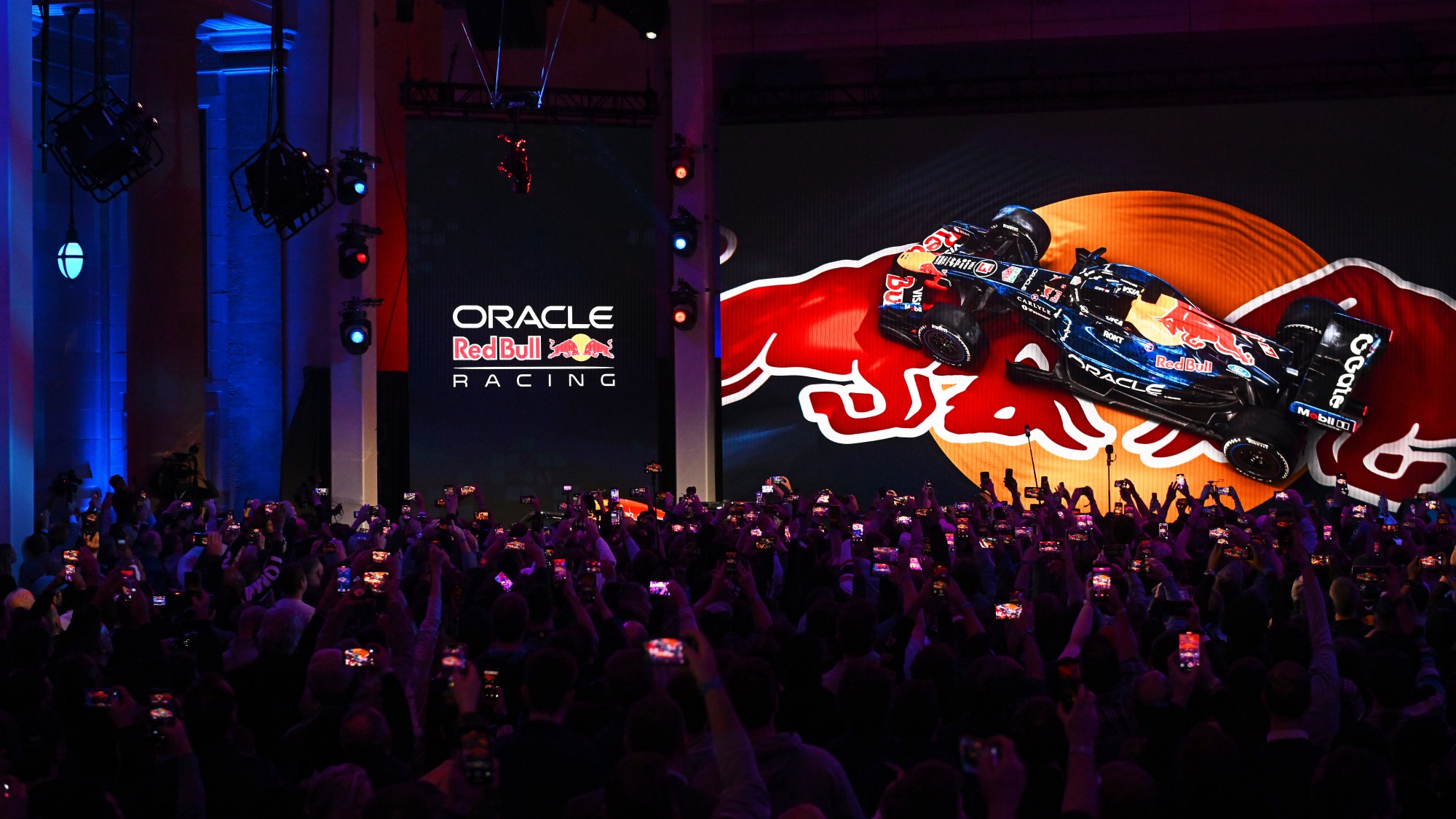 A Forma-1-es Red Bull bemutatója Detroitban.