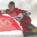 14 Feb 2002: Ryan Wedding of Canada competes in the qualifying round of the men's parallel giant slalom snowboarding event during the Salt Lake City Winter Olympic Games at the Park City Mountain Resort in Park City, Utah. DIGITAL IMAGE. Mandatory Credit: