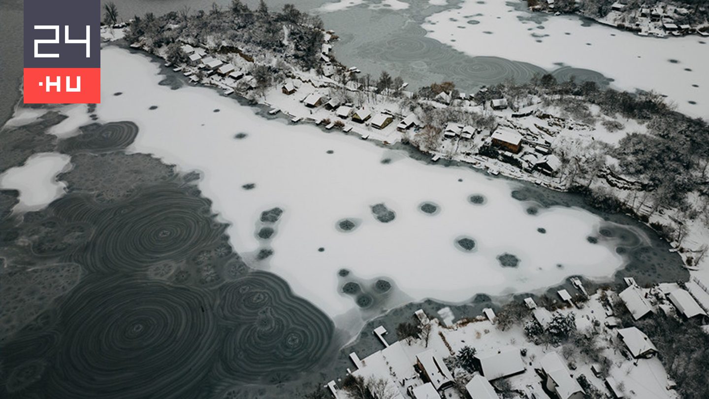 Ritkán látott jéggyűrűk jelentek meg a Duna egyik mellékágán