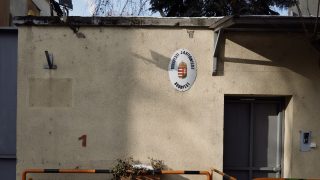 A bezárt Szőlő utcai javítóintézet bejárata 2026. január 20-án.