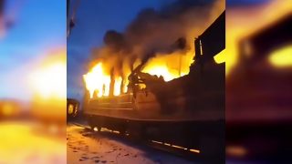 A magyar határ mellől indult vonat, amit orosz dróntámadás ért Kelet-Ukrajnában.