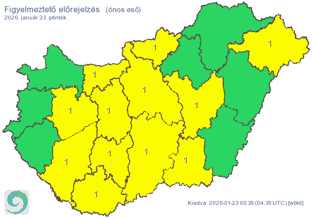 Ónos esővel indul a reggel, nagy területre adtak ki riasztást 1