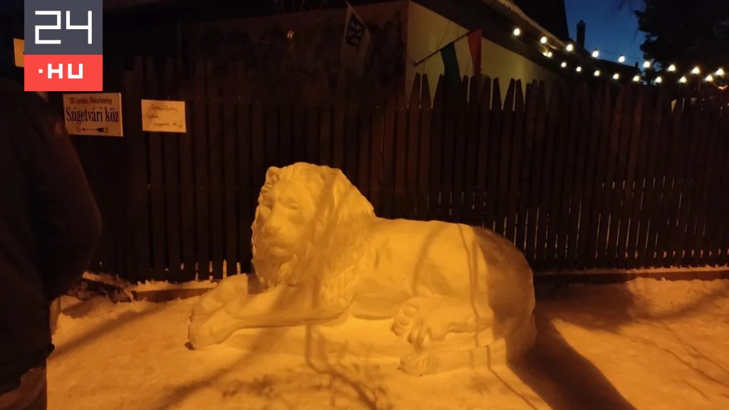 Szétverték a wekerletelepi hóoroszlánt