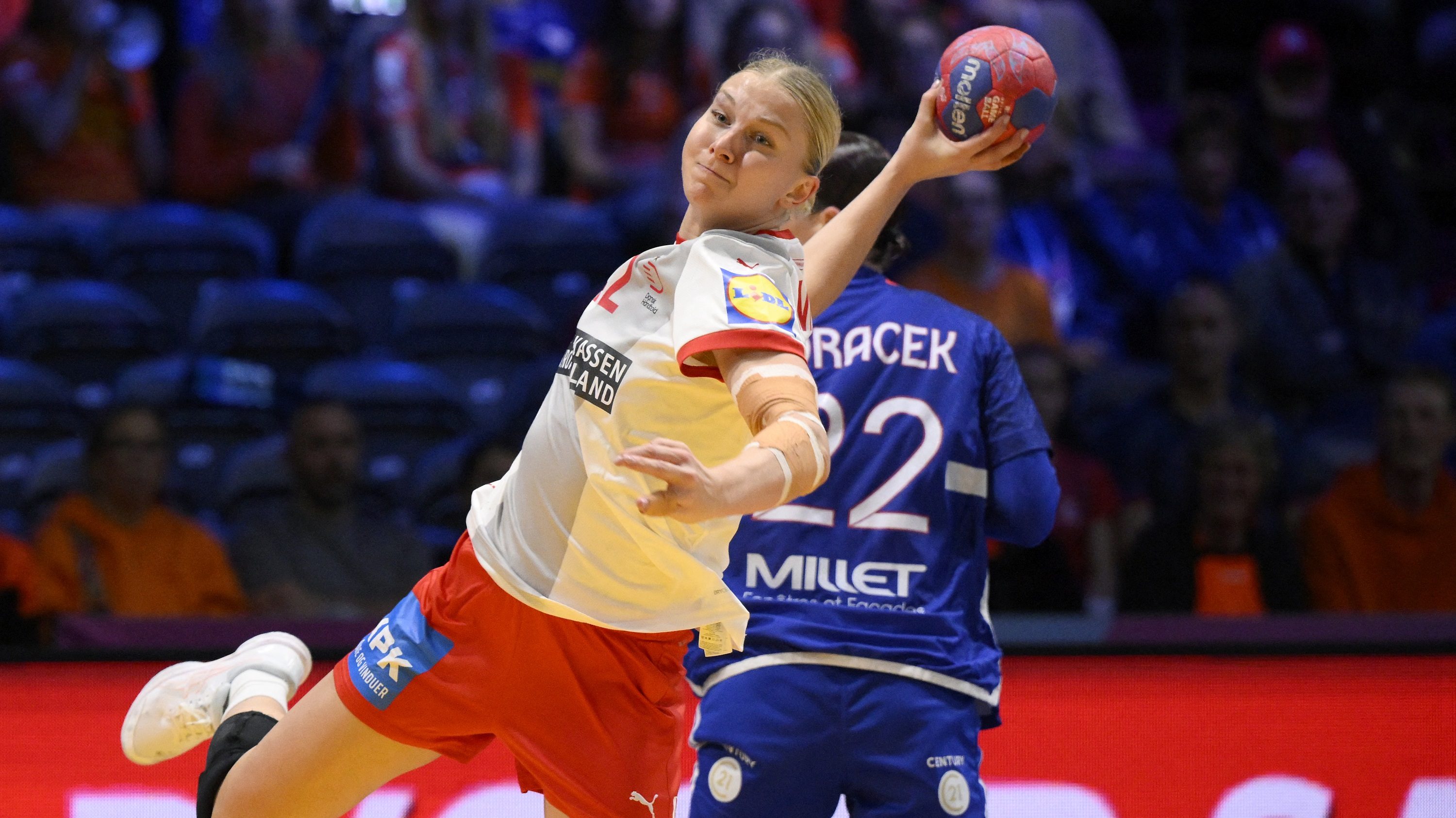 Michala Möller a dán válogatottban.