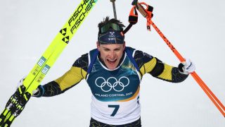 Téli olimpia sílövészet férfi üldözéses verseny Martin Ponsiluoma