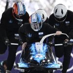 Az izraeli bobcsapat az olimpián.