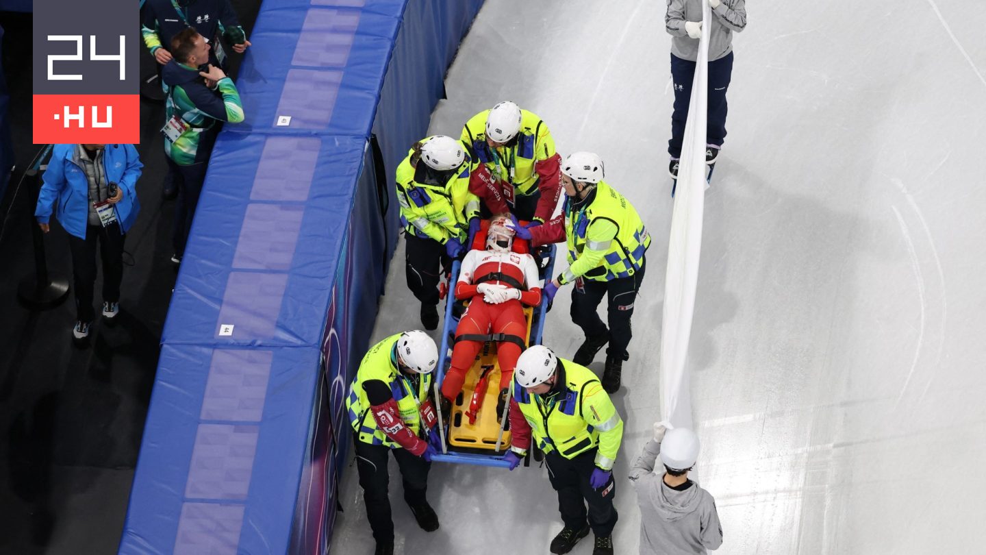 Az ellenfél korcsolyája okozott súlyos sérülést a lengyel gyorskorisnak