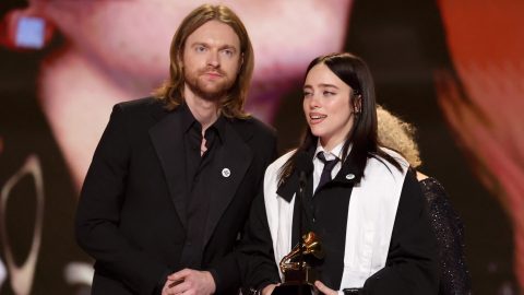 Billie Eilish és Finneas O'Connell a Grammyn 2026-ban.