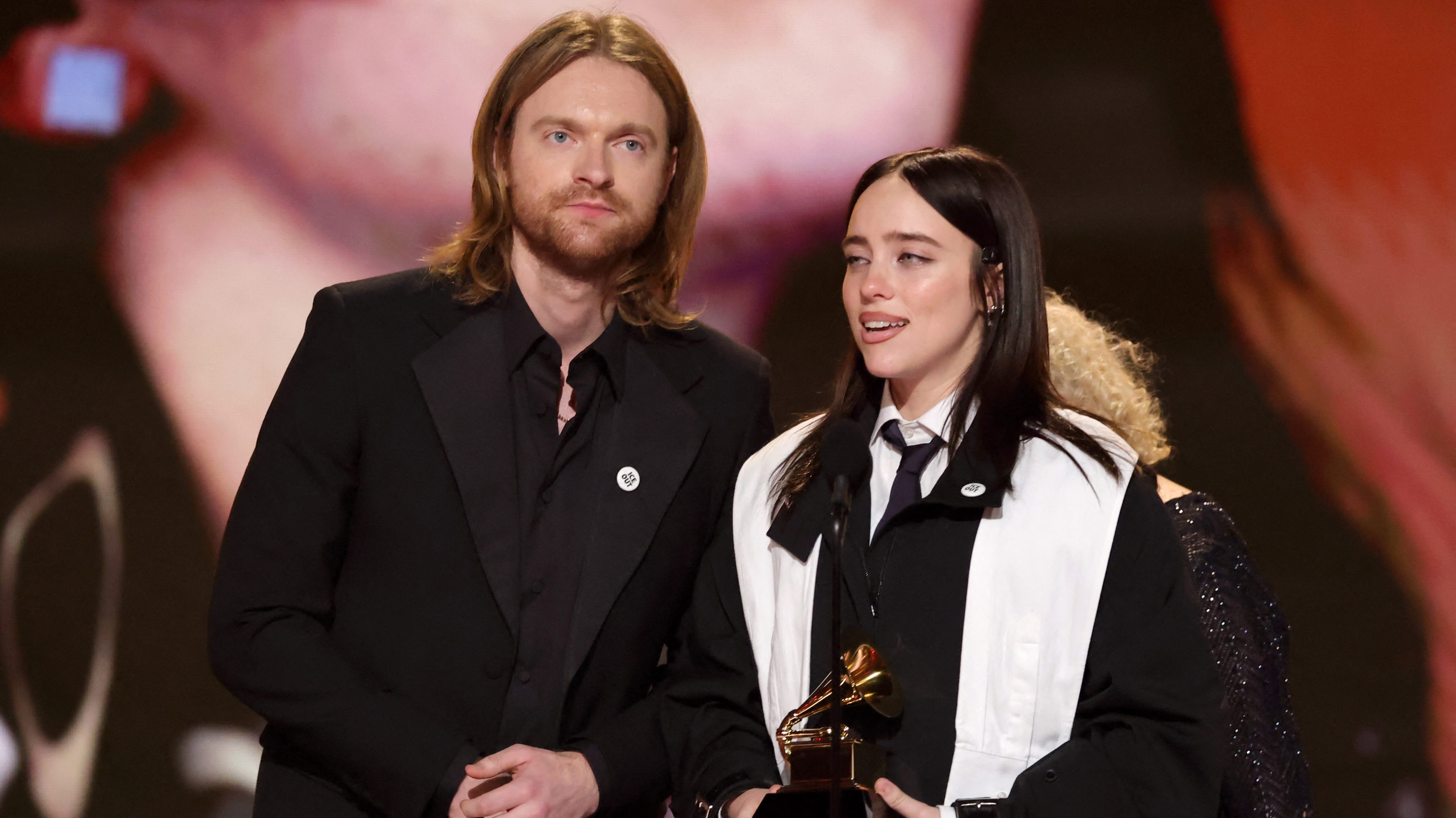Billie Eilish és Finneas O'Connell a Grammyn 2026-ban.