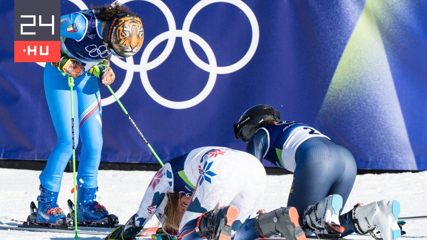Térdre borultak a riválisok a kettős lábtörése után második aranyát nyerő olasz síző előtt