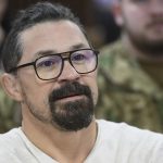 Bárdosi Sándor olimpiai ezüstérmes birkózó, területvédelmi tartalékos katona a területvédelmi tartalékosok bevonulásán Gödöllõn, a Magyar Honvédség vitéz Reviczky László 1. Területvédelmi Ezred laktanyájában 2025. január 18-án.