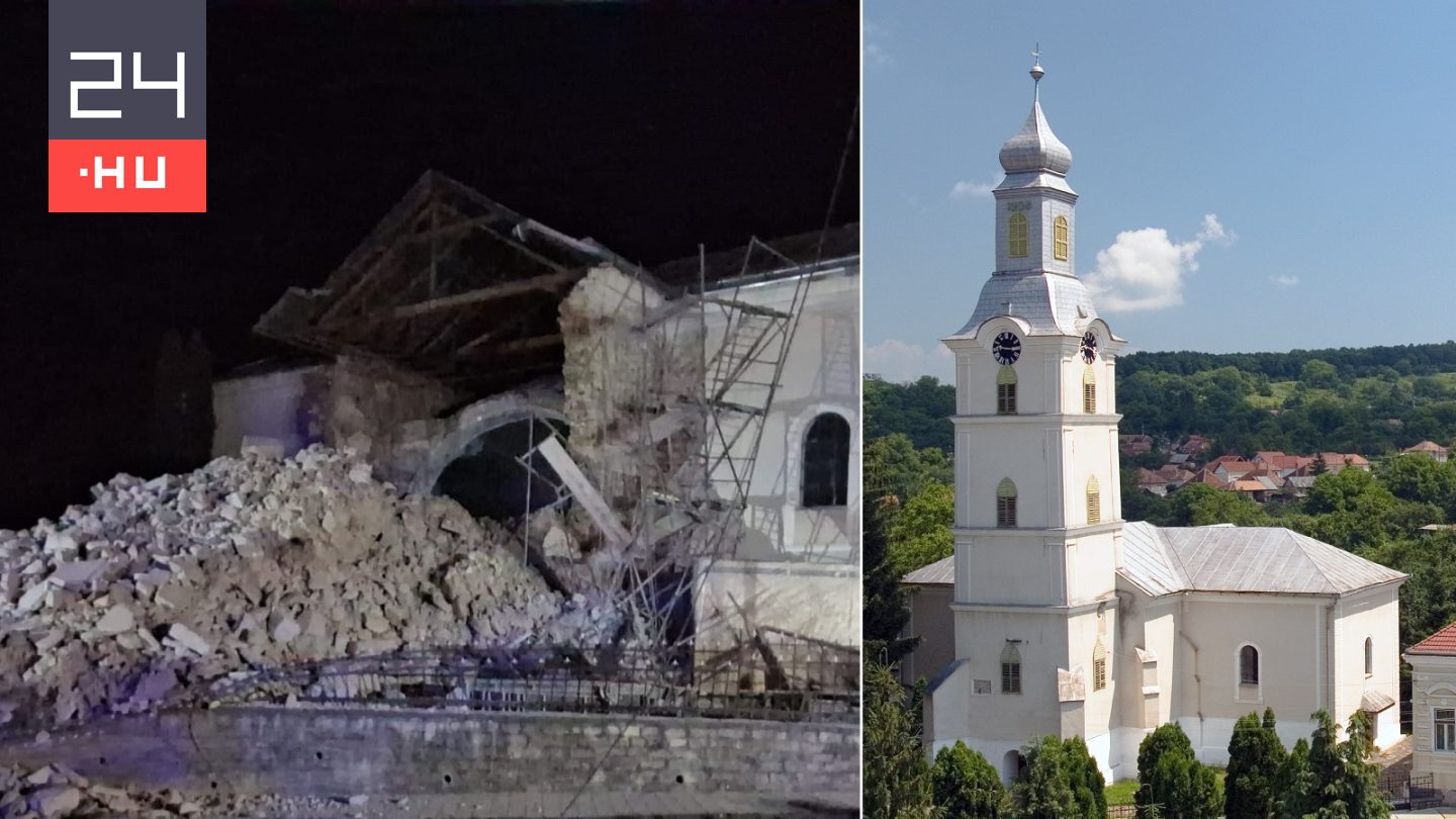 Összedőlt a több mint ötszáz éves szilágycsehi református templom tornya, földmunkák okozhatták a vesztét