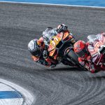Pedro Acosta és Marc Marquez csatája a MotoGP thaiföldi sprintversenyén.
