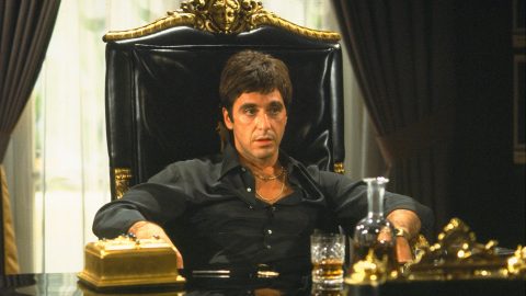 Al Pacino, az 1983-as A sebhelyesarcú címszereplőjeként.