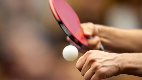 18 January 2026, Berlin: Table tennis: Joint match day of the men's and women's Bundesliga, Borussia Düsseldorf - TTC Rhönsprudel Fulda-Maberzell (men), Sportforum Hohenschönhausen, the player Jha (Borussia Düsseldorf) in action in the first match. Photo: Soeren Stache/dpa (Photo by Soeren Stache/picture alliance via Getty Images)