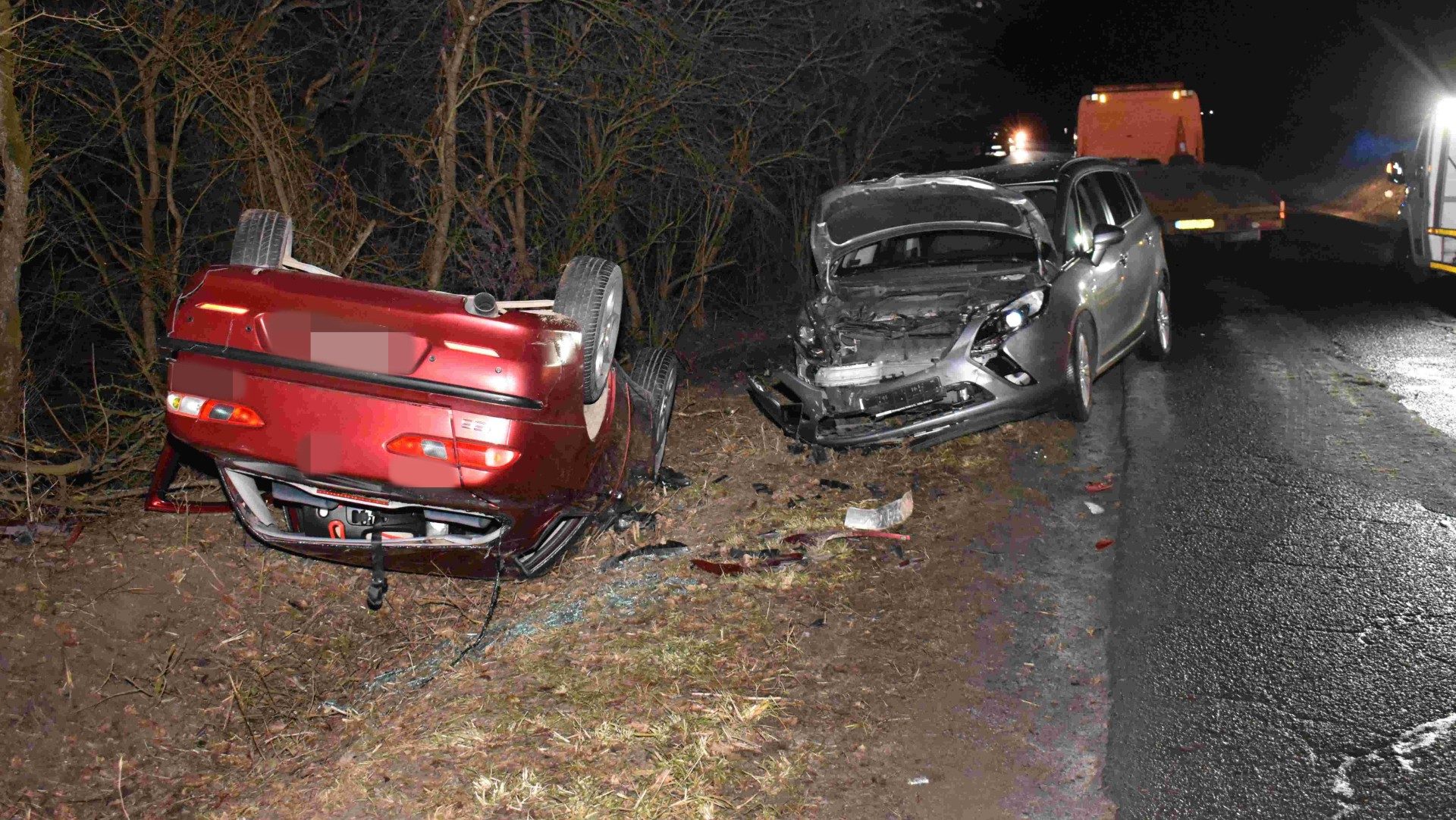 A baleset helyszíne.