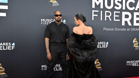 Kanye West és Bianca Censori a 2025-ös Grammy-gálán
