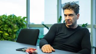 Lovász László a Retró Rádió stúdiójában 2020. szeptember 1-jén.