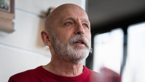 Visky András József Attila-díjas erdélyi magyar író 2022-ben.