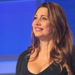 Horváth Éva a Szerencsekerék című műsor egyik adásában, 2021-ben.