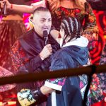 Gáspár Győző és lánya, Gáspár Evelin a Sztárbox Szuperdöntőjén 2025. november 2-án.