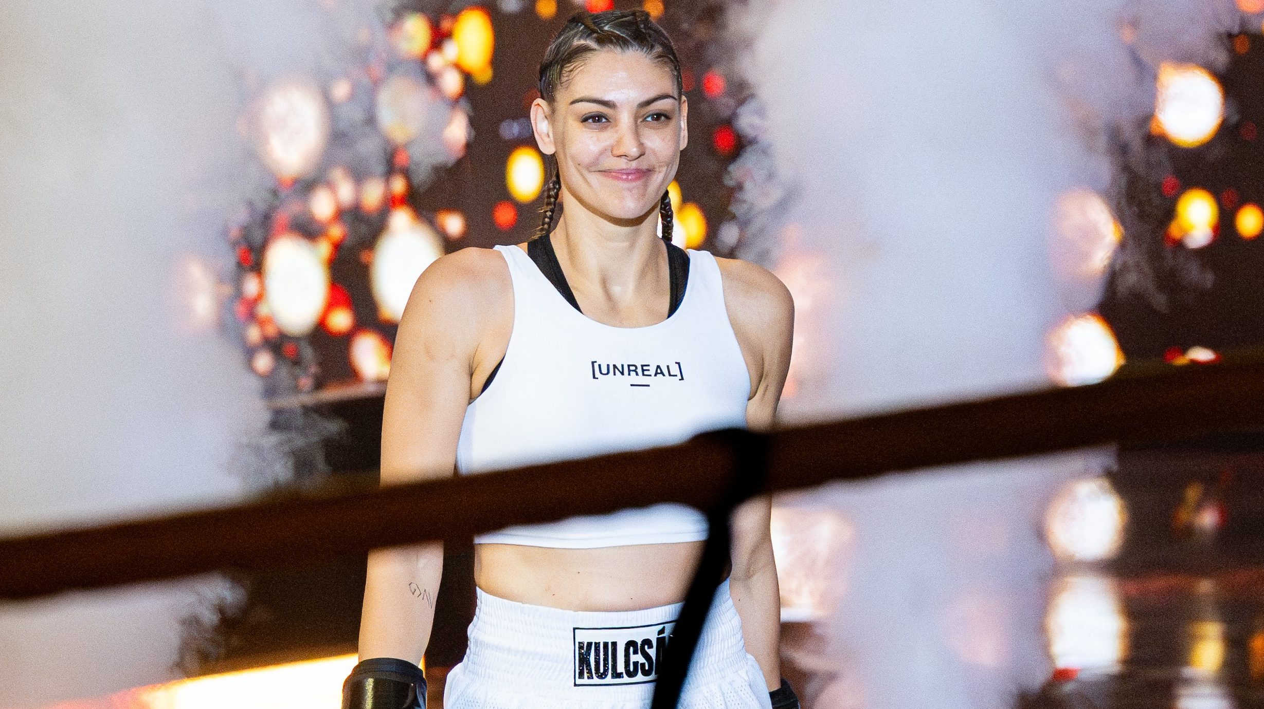 Kulcsár Edina a Sztárbox Szuperdöntőjén 2025. november 2-án.