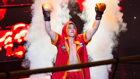 Ifjabb Schóbert Norbert a Sztárbox Szuperdöntőn 2025. november 2-án.