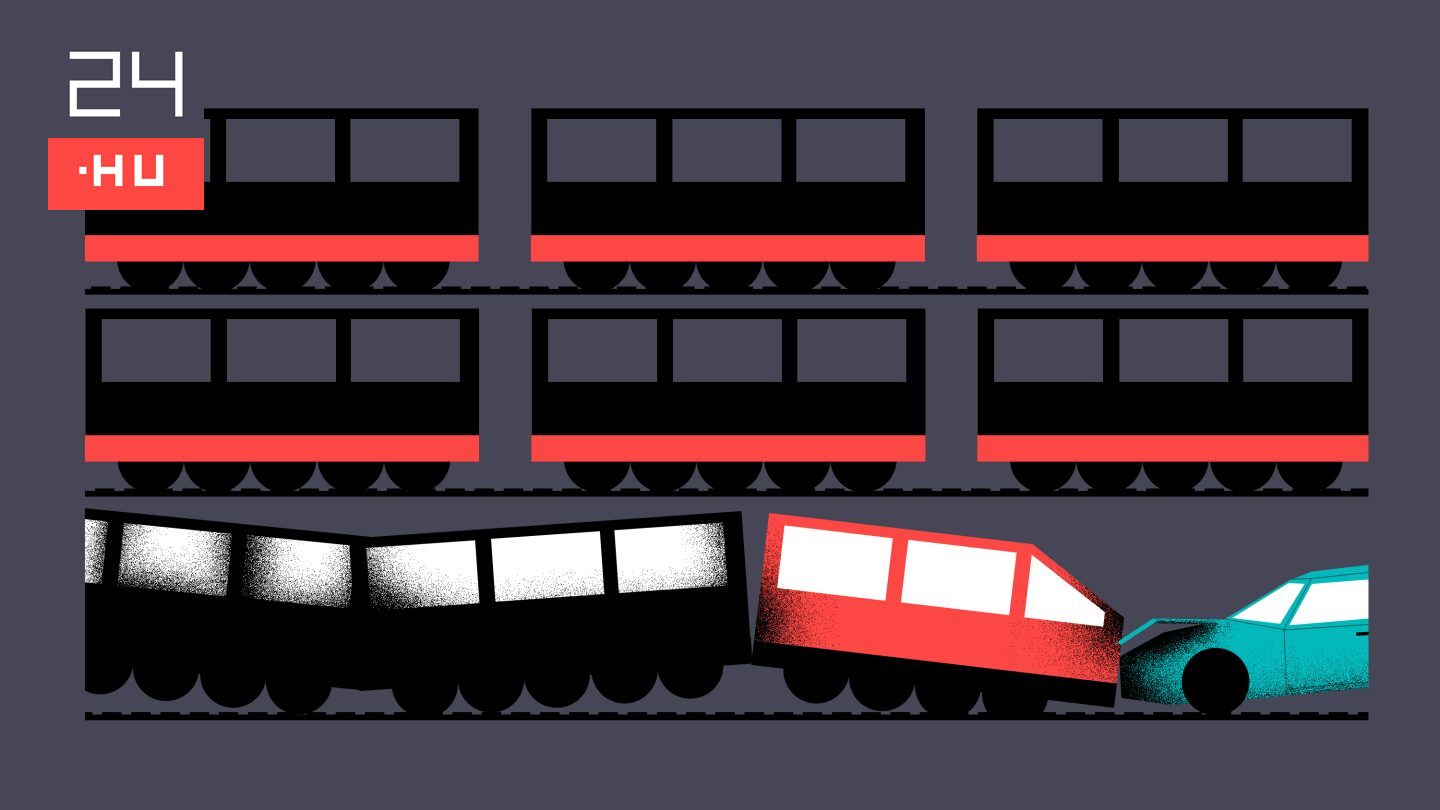 Budapesten vonat ütközött egy autóval.