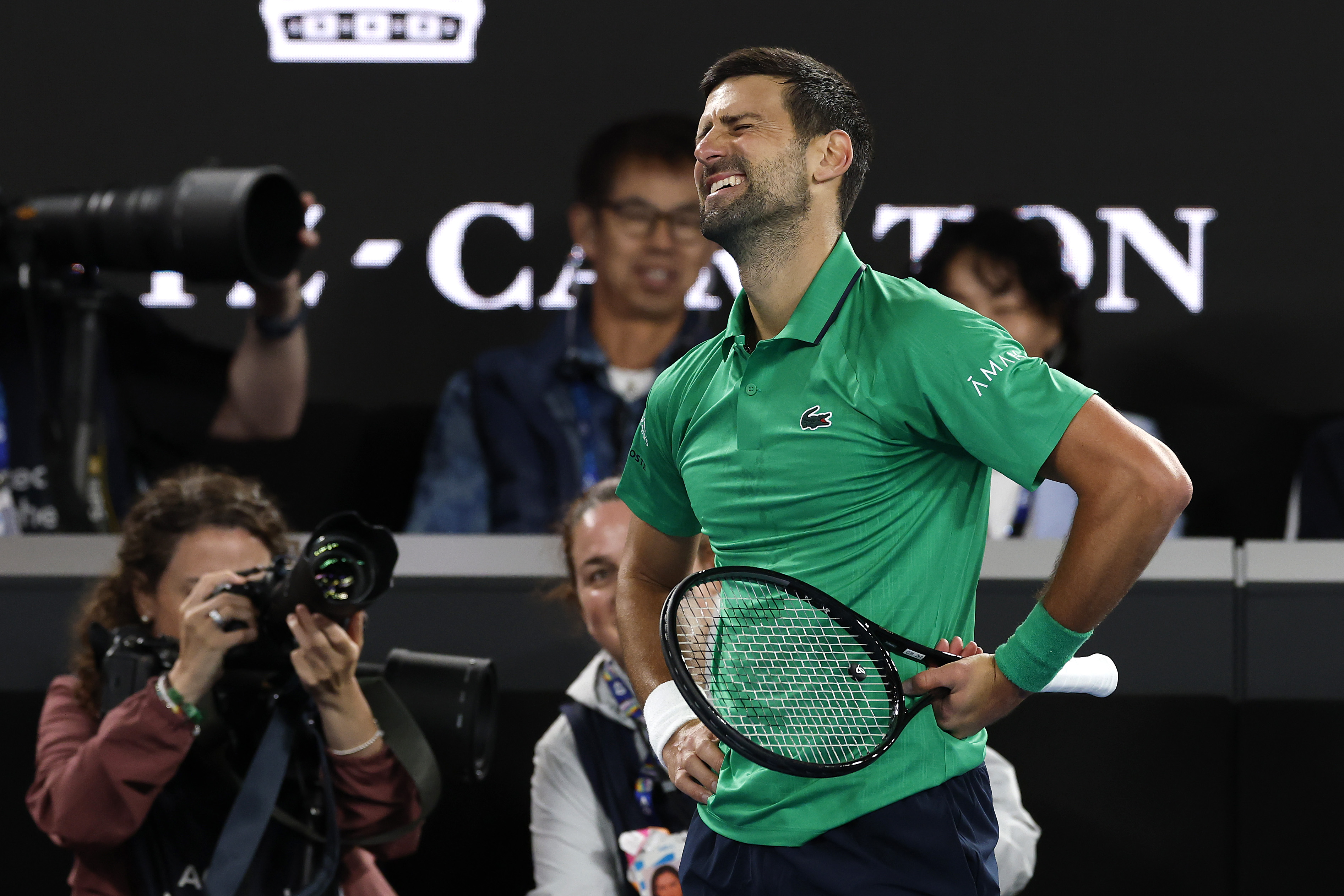 Novak Djokovic fájdalommal küzdött időnként.