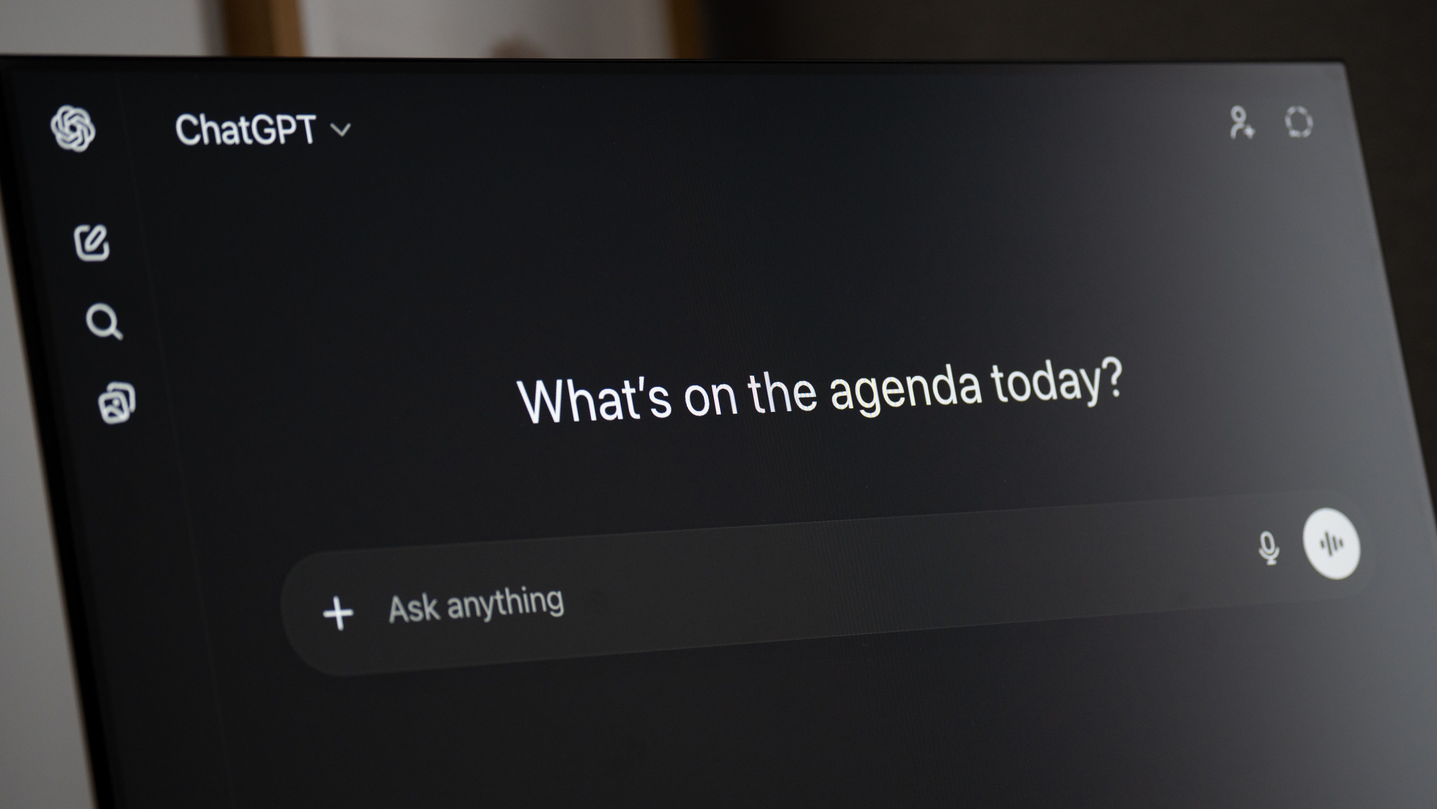 a chatgpt kezelőfelülete