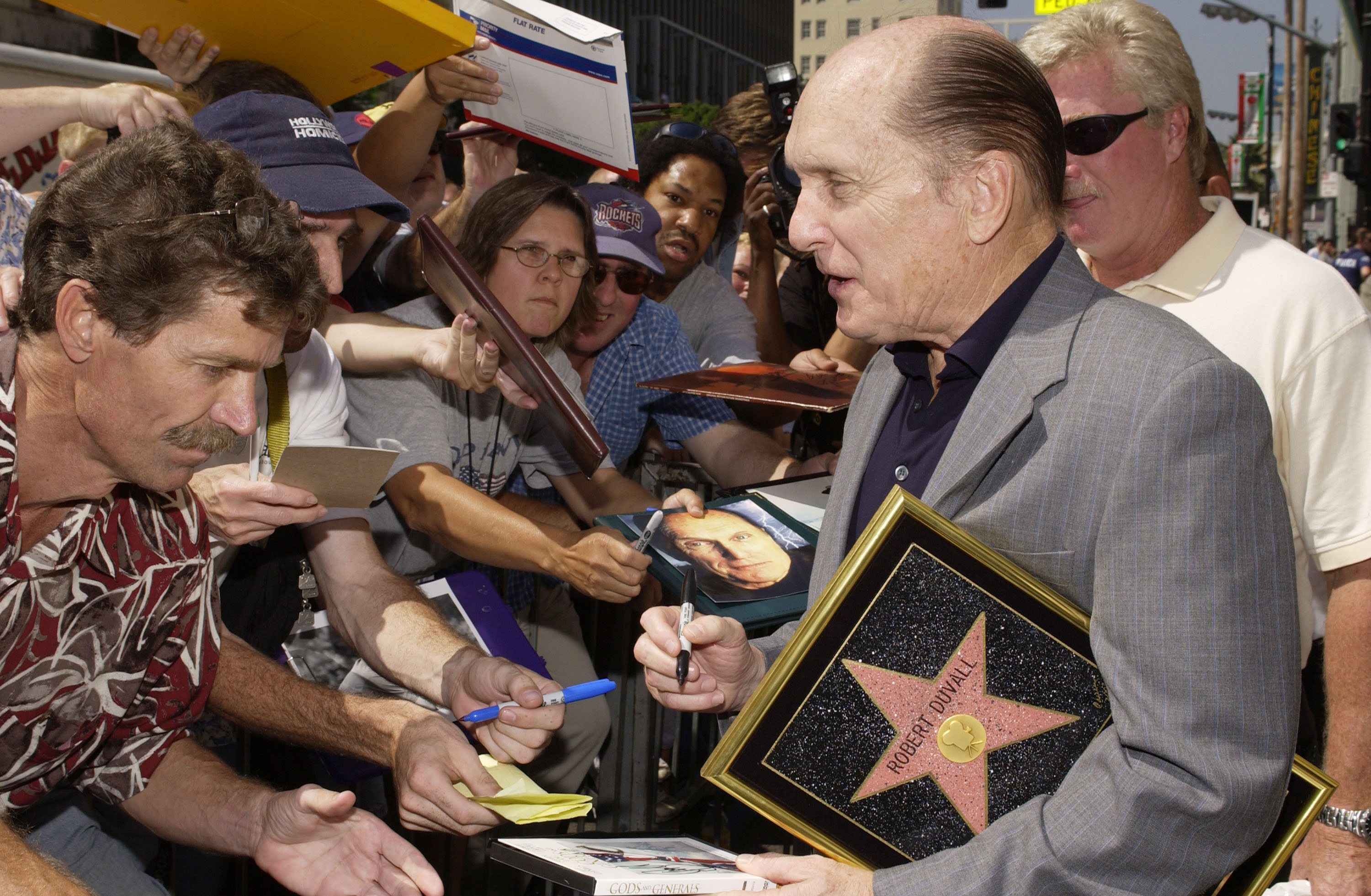 Robert Duvall 2003-ban csillagot kapott a Hollywoodi hírességek sétányán.