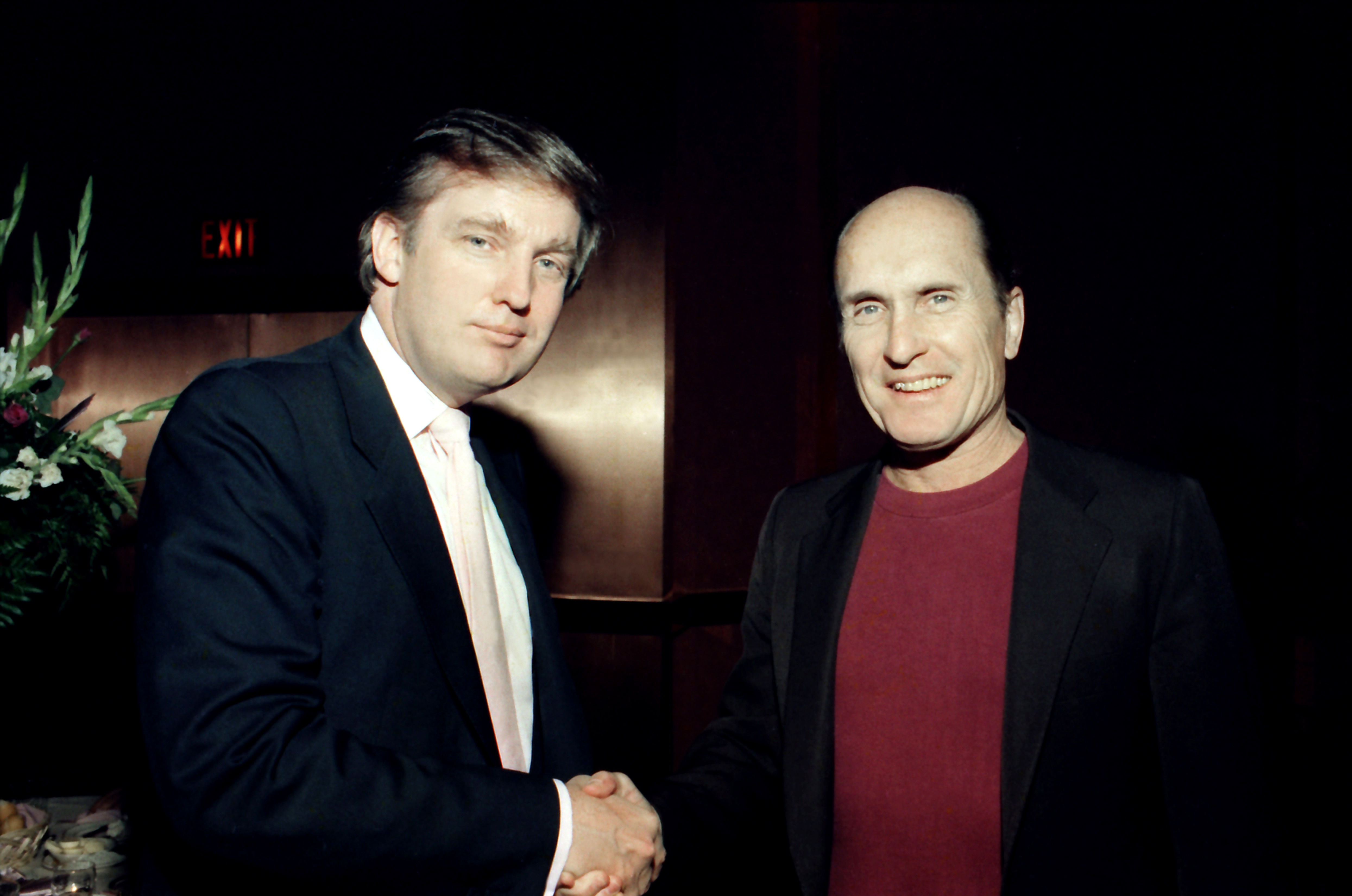 Donald Trump és Robert Duvall 1988-ban.