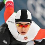 Rho, 2026. február 19. Kim Minszok a 2026-os milánói-cortinai téli olimpia férfi 1500 méteres gyorskorcsolyaversenyében a rhói Fiera Milanóban 2026. február 19-én. MTI/Illyés Tibor