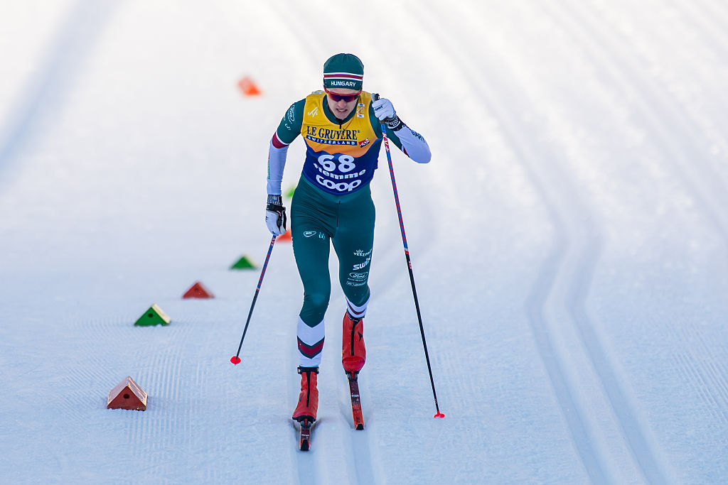 A téli olimpián sífutásban induló Kónya Ádám.