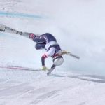 This handout video grab from IOC/OBS shows US Lindsey Vonn crashing during the women's downhill event at the Milano Cortina 2026 Winter Olympic Games in Cortina d’Ampezzo on February 8, 2026.