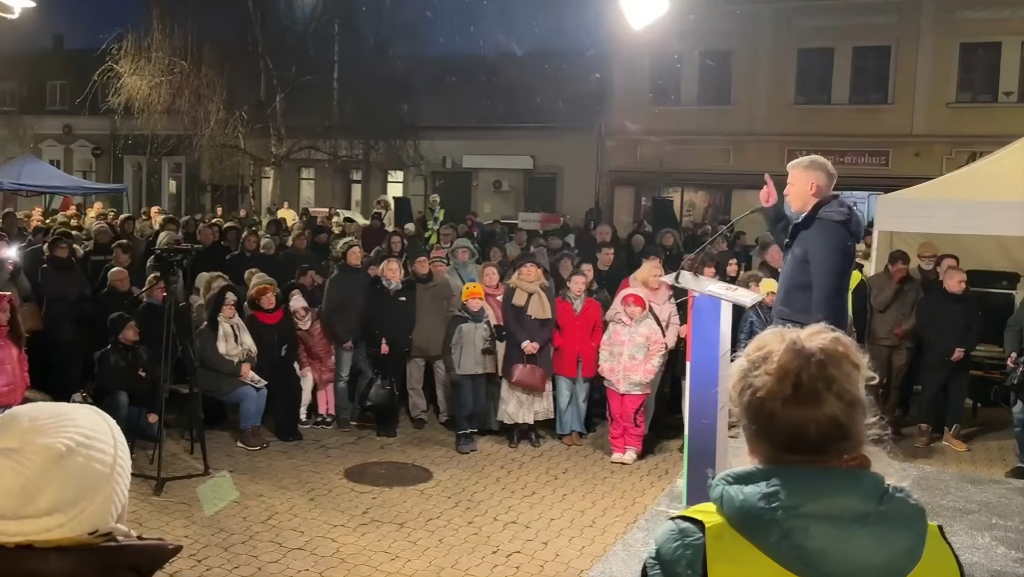 Magyar Péter Mezőkövesden.