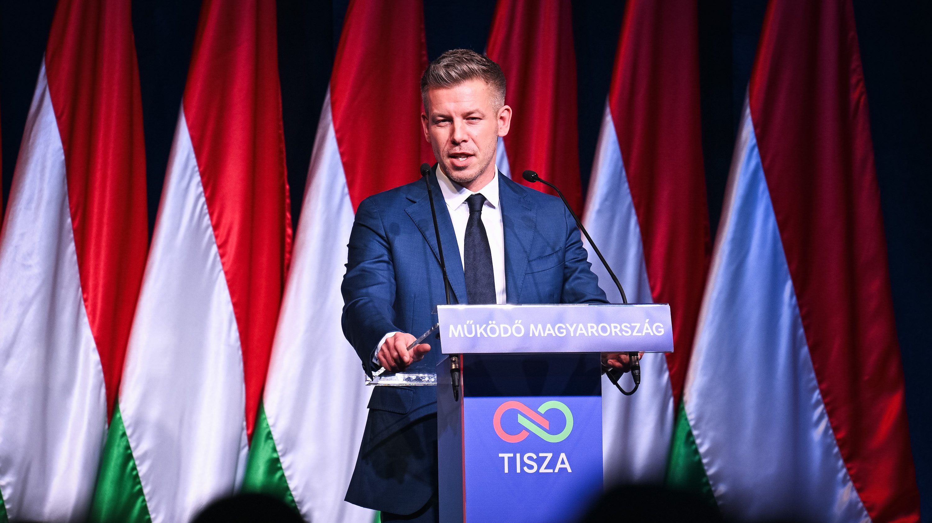 Magyar Péter, a Tisza Párt elnöke