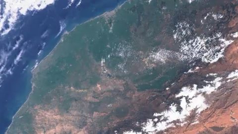 marokkó a copernicus műholdképein.