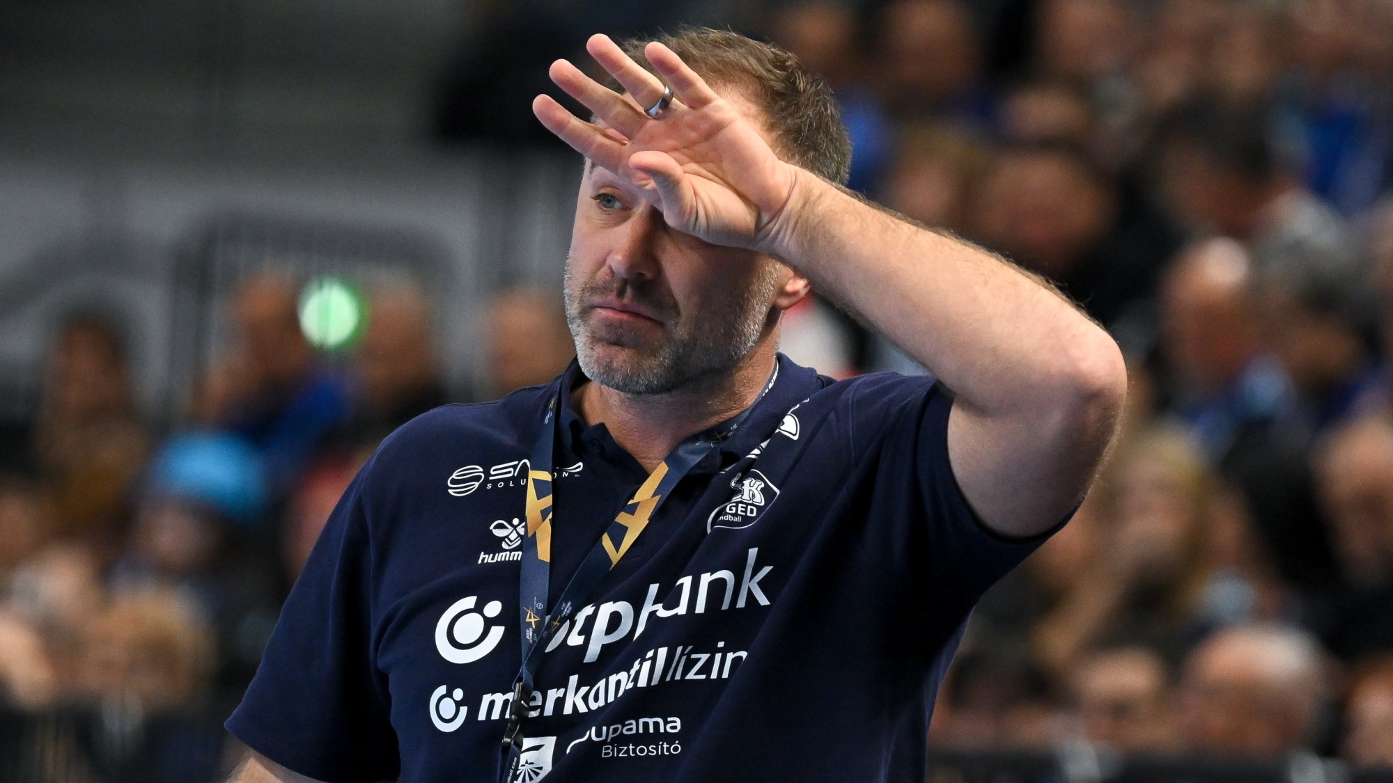 Michael Apelgren, a Szeged kézilabdacsapatának vezetőedzője.