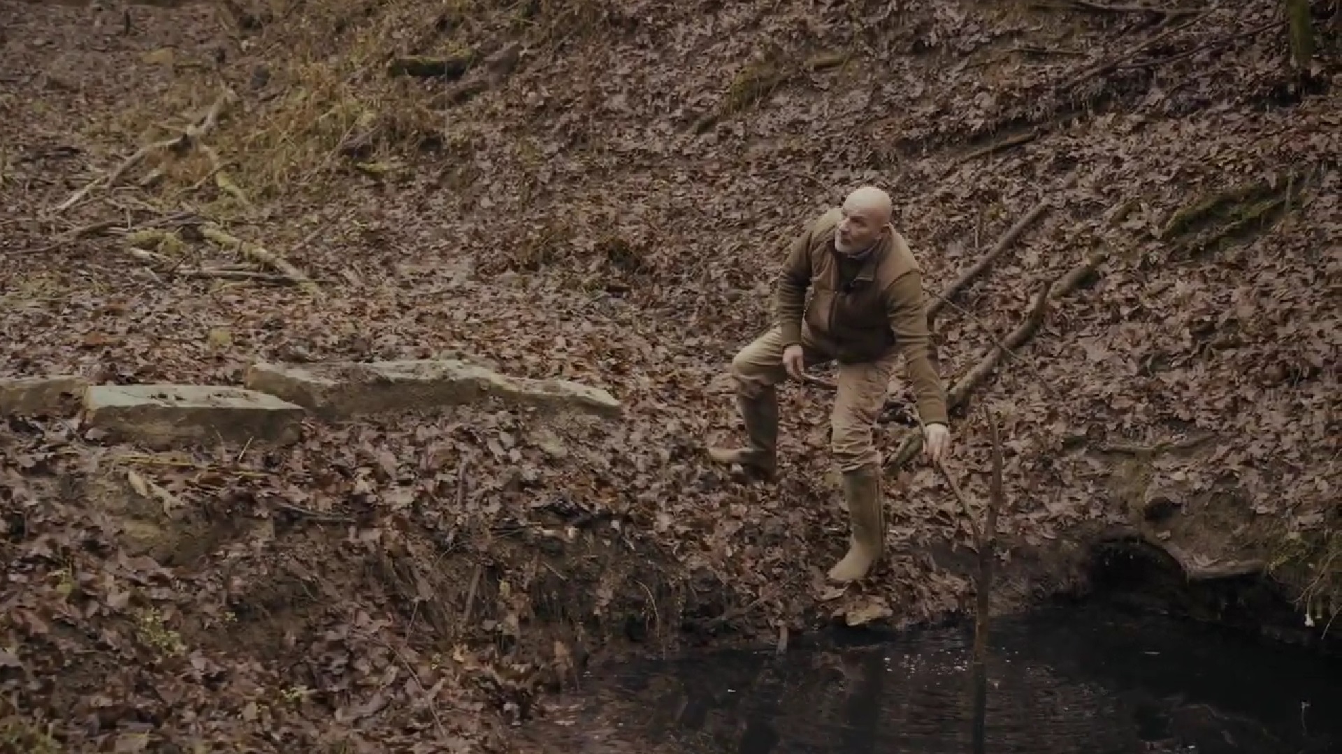Nagy Zoltán az egyik vízfakasztásának helyszínén.