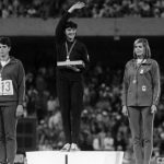 Németh Angéla az 1968-as mexikói olimpián.