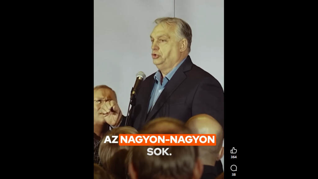 Orbán: a Fidesz listája 9, Navracsics 14 százalékkal vezet a Tiszával szemben a tapolcai körzetben