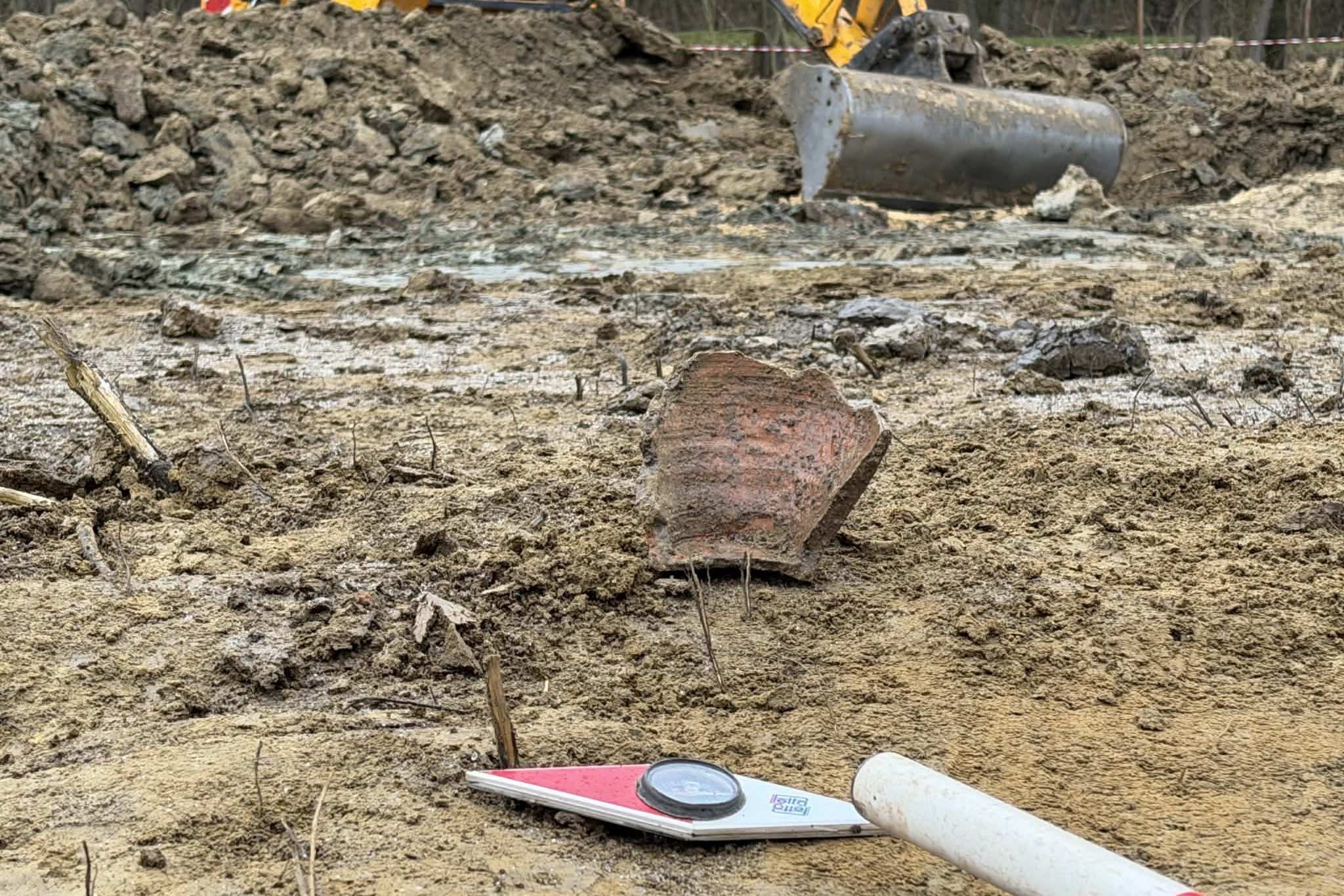 A feltárás helyszíne.