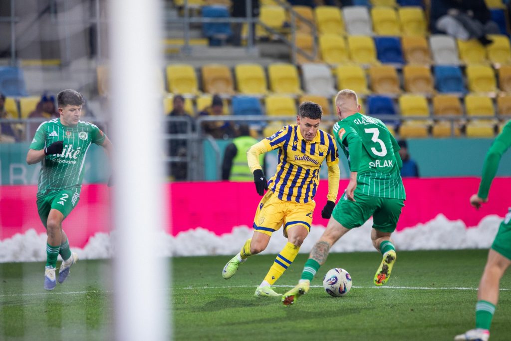 Redzic az őszi FC Tatran Presov elleni meccsen.