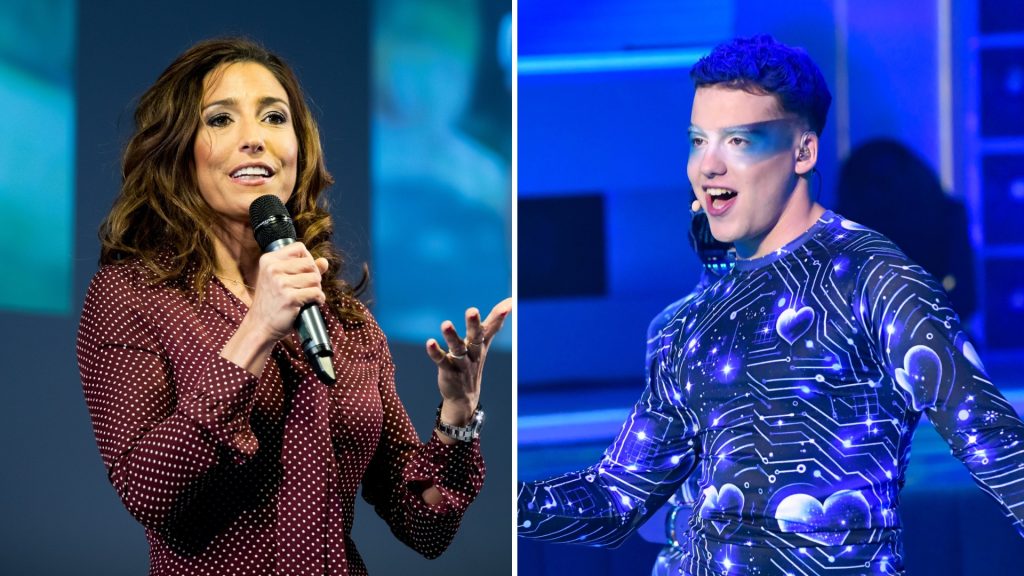 Rubint Réka és fia, ifjabb Schóbert Norbert