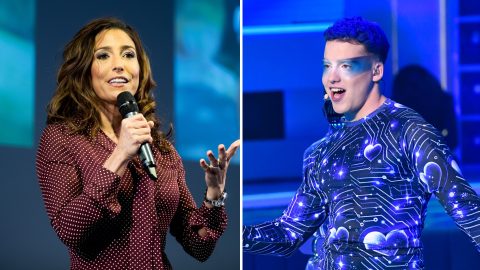 Rubint Réka és fia, ifjabb Schóbert Norbert