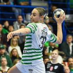 Érd, 2026. január 24. Simon Petra, az FTC játékosa (k) a női kézilabda Bajnokok Ligája B csoportjának 11. fordulójában játszott FTC-Rail Cargo Hungaria - Krim Mercator Ljubljana mérkőzésen az Érd Arénában 2026. január 24-én. MTI/Purger Tamás